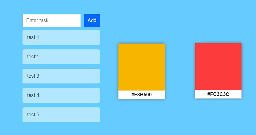 React TodoList/ColorCard